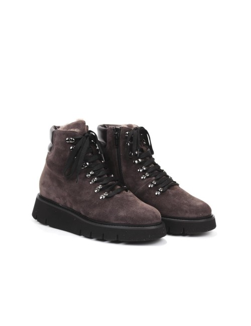 SCHNUERSTIEFELETTE MIT FELL G318T