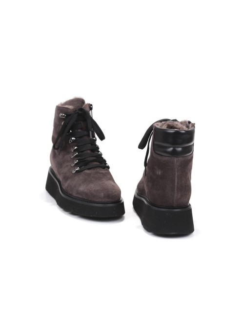 SCHNUERSTIEFELETTE MIT FELL G318T