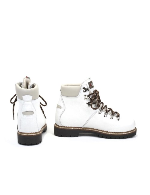 SCHNUERSTIEFELETTE MIT FELL LIVIGNO