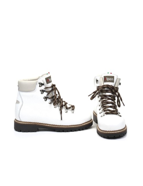 SCHNUERSTIEFELETTE MIT FELL LIVIGNO