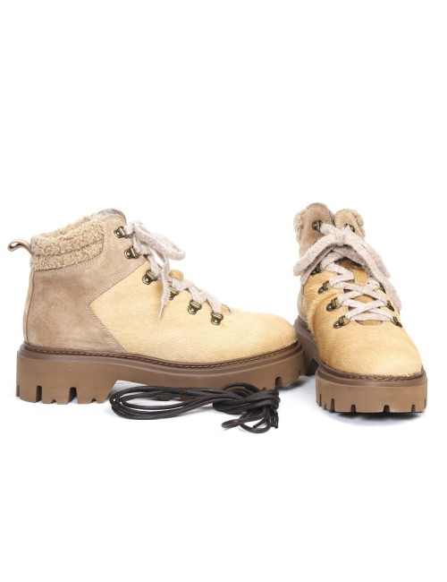 STIEFELETTE MIT PELZ CASSIOPEA