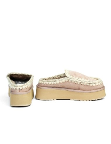 PANTOFOLA CON PELO ESKIMO PLATFORM
